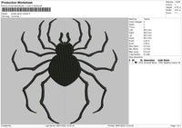 Spider Genei Ryodan Embroidery File 4 size