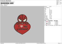 Spider Gf Embroidery File 6 sizes