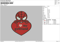 Spider Gf Embroidery File 6 sizes