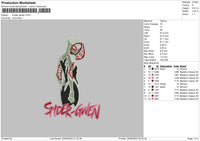 Spider Gween Embroidery File 6 sizes