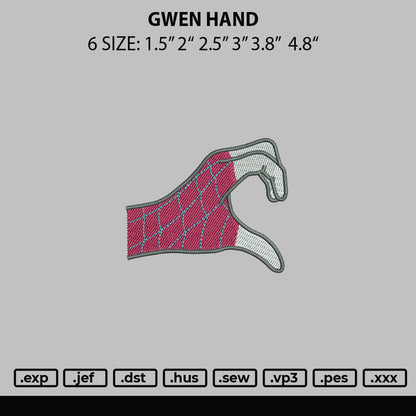 Gwen Hand Embroidery File 6 sizes