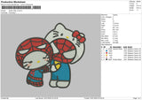 Spiderkitty V2 Embroidery File 6 sizes