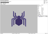 Spider Logo Embroidery File 4 size