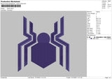 Spider Logo Embroidery File 4 size