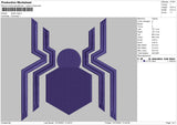 Spider Logo Embroidery File 4 size