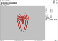 Spider Red Embroidery File 6 sizes