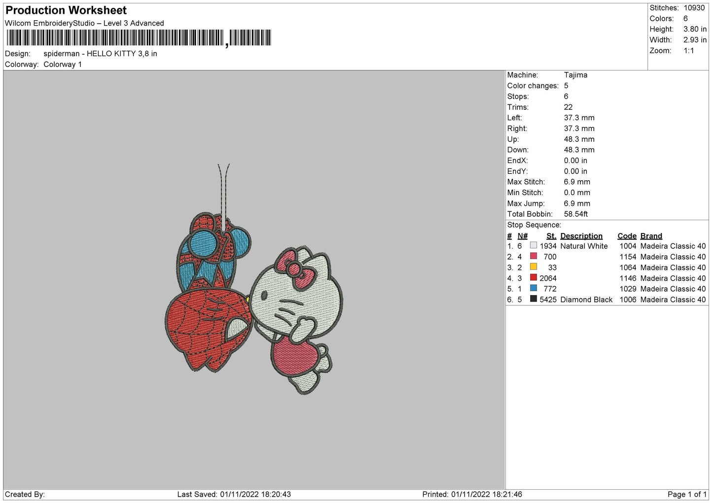 Spider Kitty Embroidery FiIe 6 sizes