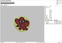 Spiderman 01 Embroidery File 4 size