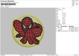Spiderman 01 Embroidery File 4 size