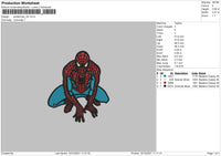 Spiderman 02 Embroidery File 4 size