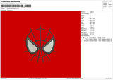 Spiderman Eyes Embroidery File 5 Size