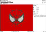 Spiderman Eyes Embroidery File 5 Size