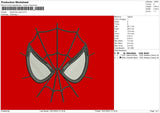 Spiderman Eyes Embroidery File 5 Size