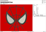 Spiderman Eyes Embroidery File 5 Size