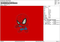 Spiderchibi 2911 Embroidery File 6 sizes