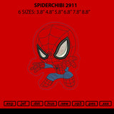 Spiderchibi 2911 Embroidery File 6 sizes