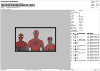 Spiderman Multiverse Embroidery File 4 size
