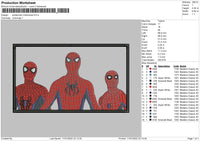 Spiderman Multiverse Embroidery File 4 size