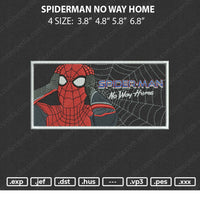 Spiderman No Way Home Embroidery File 4 size