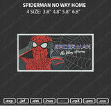 Spiderman No Way Home Embroidery File 4 size