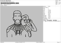 Spider Outline Embroidery File 6 sizes