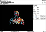 Spider Color Embroidery File 6 sizes