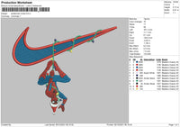 Spiderman Xmas Embroidery File 10 size