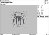 Spider Web 2212 Embroidery File 6 sizes