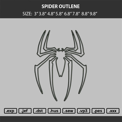 Spider Spider Embroidery Machine Design Files
