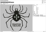 Spider Phantom Troupe Embroidery File 4 size