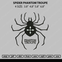 Spider Phantom Troupe Embroidery File 4 size