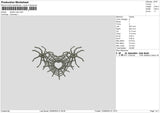 Spiders Web 04 Embroidery File 6 sizes