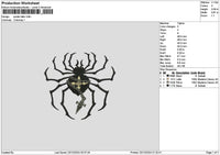 Spider 2312 Embroidery File 6 sizes