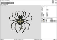 Spider 2312 Embroidery File 6 sizes