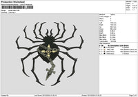 Spider 2312 Embroidery File 6 sizes