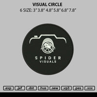 Visual Circle Embroidery File 6 sizes