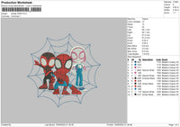 Spiders 1509 Embroidery File 6 sizes