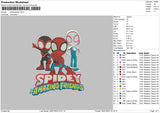 Spideyspider Embroidery File 6 sizes