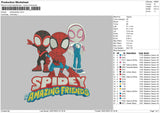 Spideyspider Embroidery File 6 sizes