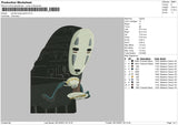 Spirited Away Ghost Embroidery File 4 size