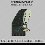 Spirited Away Ghost Embroidery File 4 size