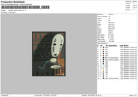 Spirited Away Embroidery File 4 size