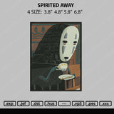 Spirited Away Embroidery File 4 size