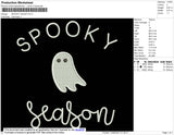 Spooky Ghost Embroidery File 5 size