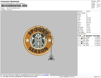 Spooky Season Embroidery File 4 size