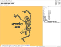Spooky SZN Embroidery File 7 size