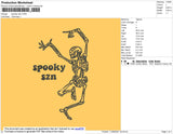Spooky SZN Embroidery File 7 size
