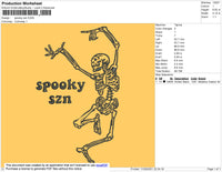 Spooky SZN Embroidery File 7 size