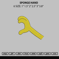 Sponge Hand Embroidery File 6 sizes