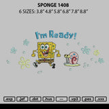 Sponge 1408 Embroidery File 6 sizes